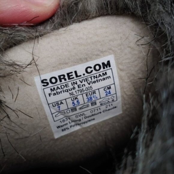 Sorel Tofino Distressed Faux Fur Trim Lace Up Tall Snow Boots 7 - Picture 11 of 12